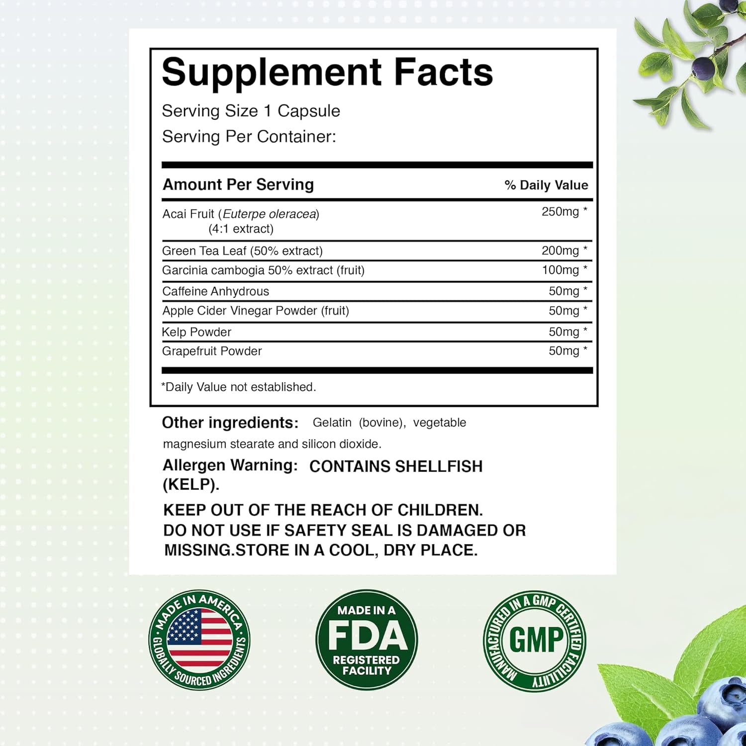 Thermogenic Fat Burner for Women – Advanced Weight Loss Pills with Green Tea, Garcinia Cambogia & Natural Caffeine – Boost Energy, Support Fat Metabolism – 60 Capsules – Made in USA