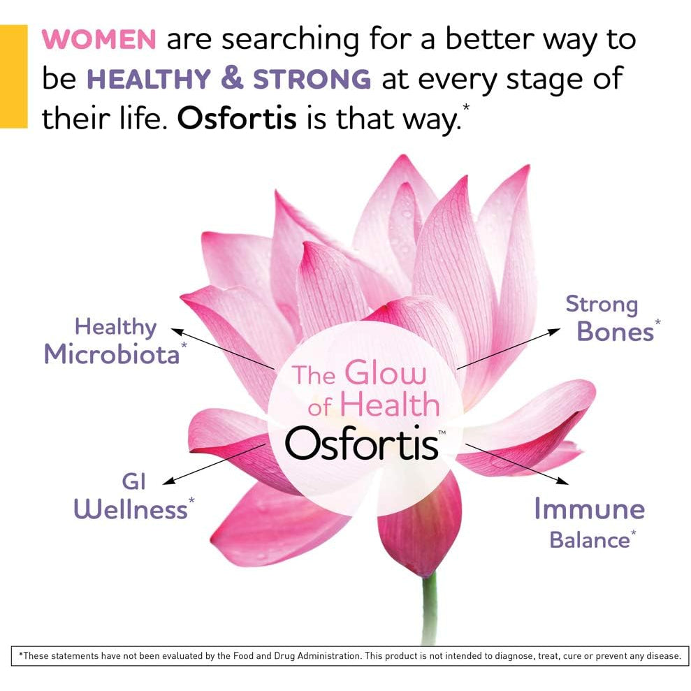 Biogaia Osfortis, Women’S Probiotic for Strong Bones, Immune Balance & GI Wellness, Contains L. Reuteri 6475, 60 Capsules, 1 Pack