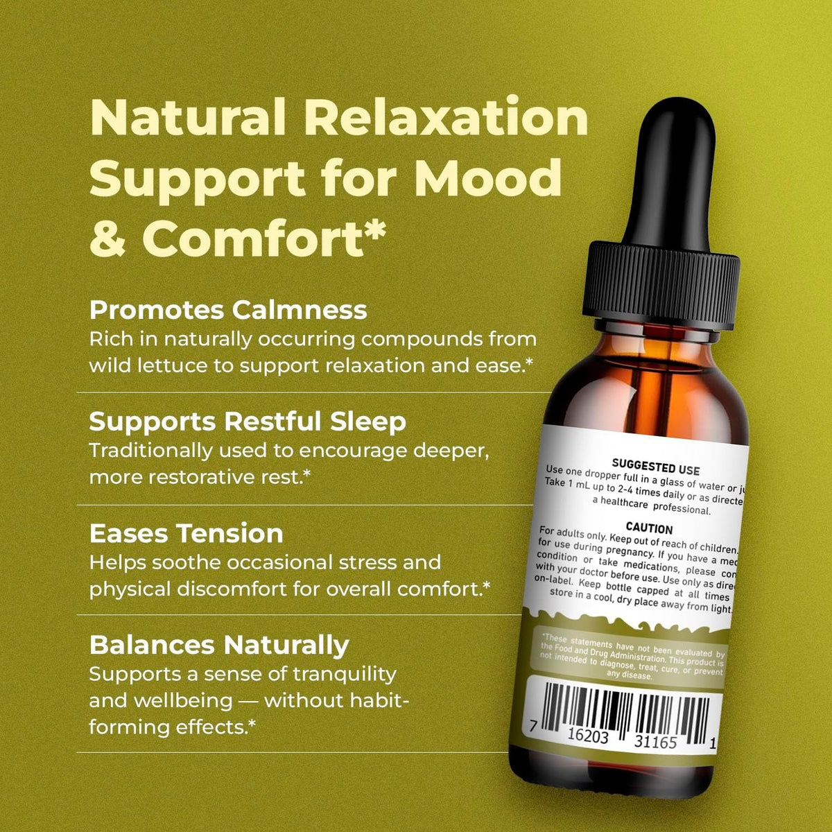 Amazing Botanicals Sceletium Tortuosum Kanna Extract Tincture 200X Menstrum – Liquid Supplement – 30Ml (1Oz)