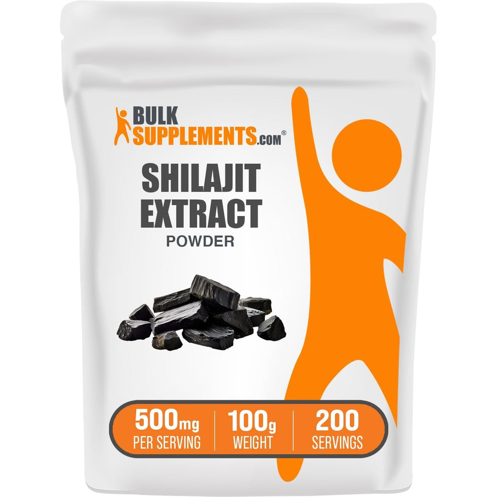 Bulksupplements.Com Shilajit Extract Powder - Fulvic Acid Supplement, Shilajit Supplement - Gluten Free, 500Mg per Serving of Shilajit Powder, 100G (3.5 Oz) (Pack of 1)