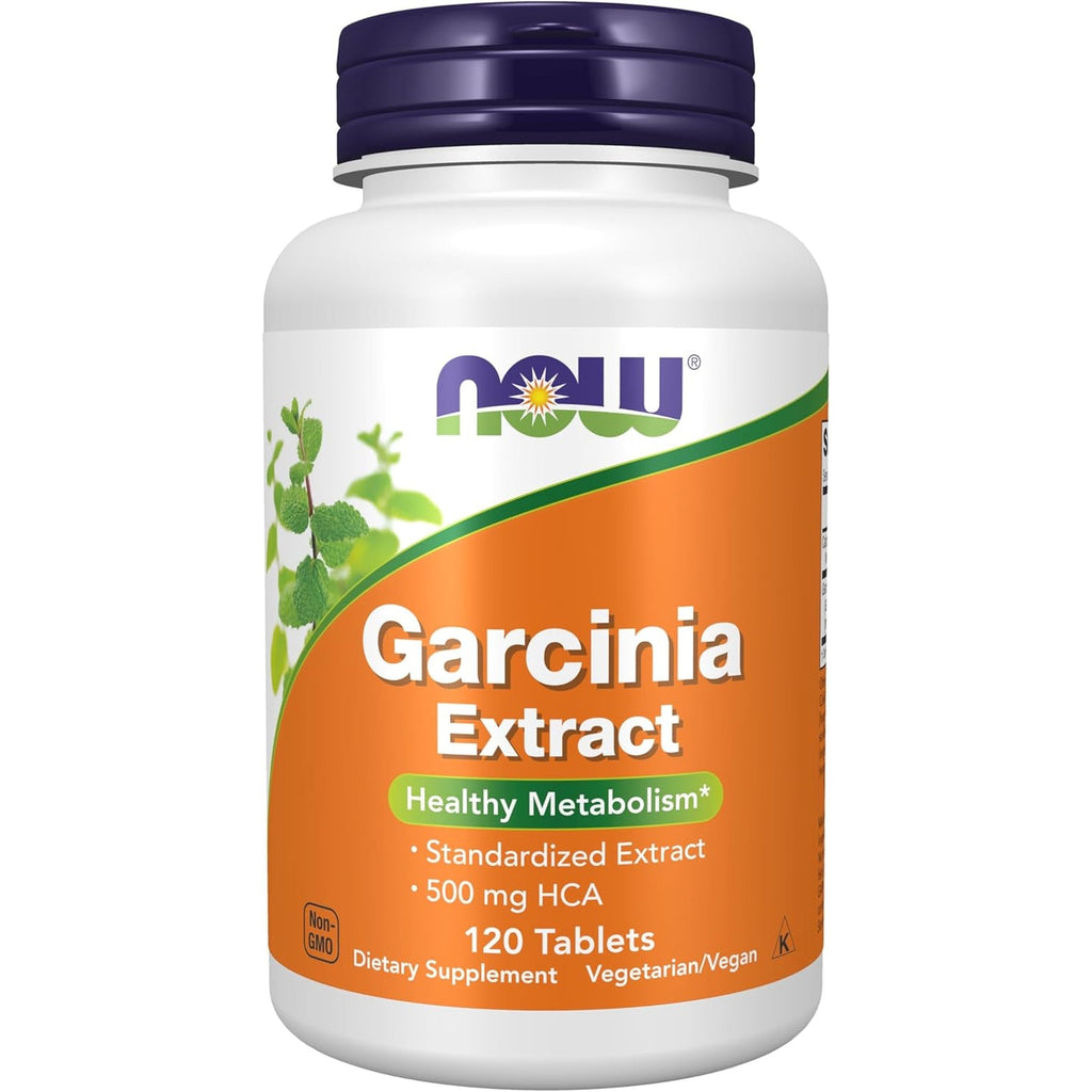 NOW Foods Supplements, Garcinia (Garcinia Cambogia) 1,000 Mg, Healthy Metabolism*,Weight Loss, 120 Tablets