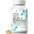 Musebeam GLP-1 Support Probiotic Weight Loss Supplement - Women Men GLP1 Support with Berberine - Appetite Suppressant Hunger Control Metabolism Fat Burn & Gut Health Support