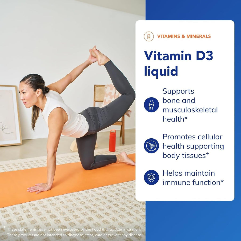 Pure Encapsulations Vitamin D3 Liquid | Supplement to Support Bone, Breast, Cardiovascular, Colon, and Immune Health* | 0.75 Fl. Oz.
