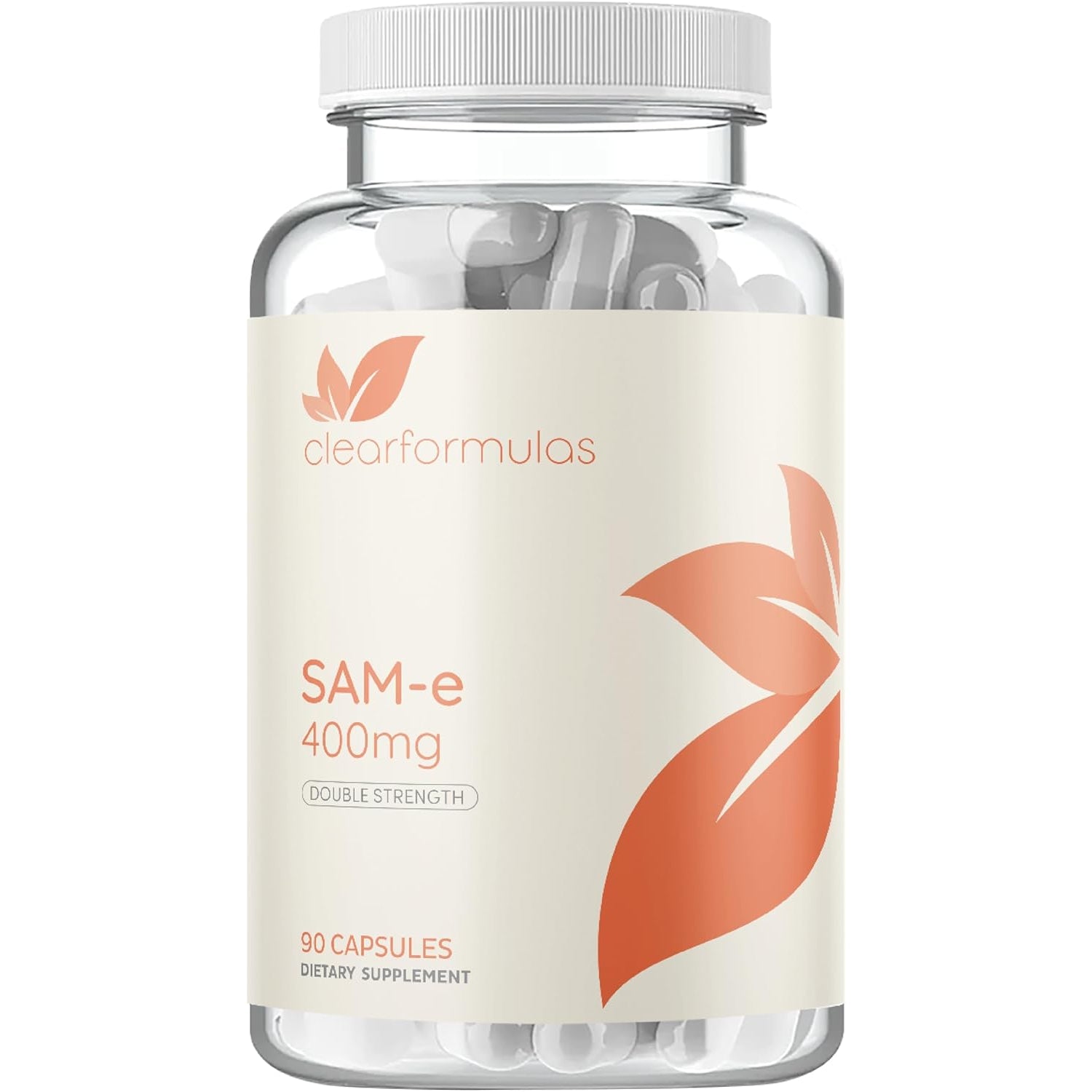 Clear Formulas Bioactive Sam-E 400Mg - High Strength Sam-E Supplement with Biologically Active S,S Form for Liver and Mood Support - Vegan Non-Gmo Preservative Free - Made in the US (90 Servings)