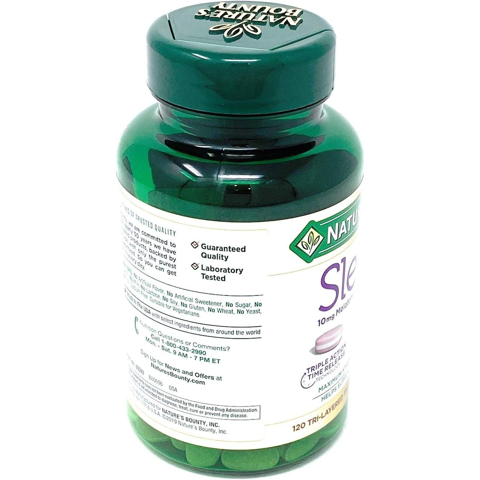 Nature'S Bounty Sleep3 10Mg. Melatonin, 120 Tablets