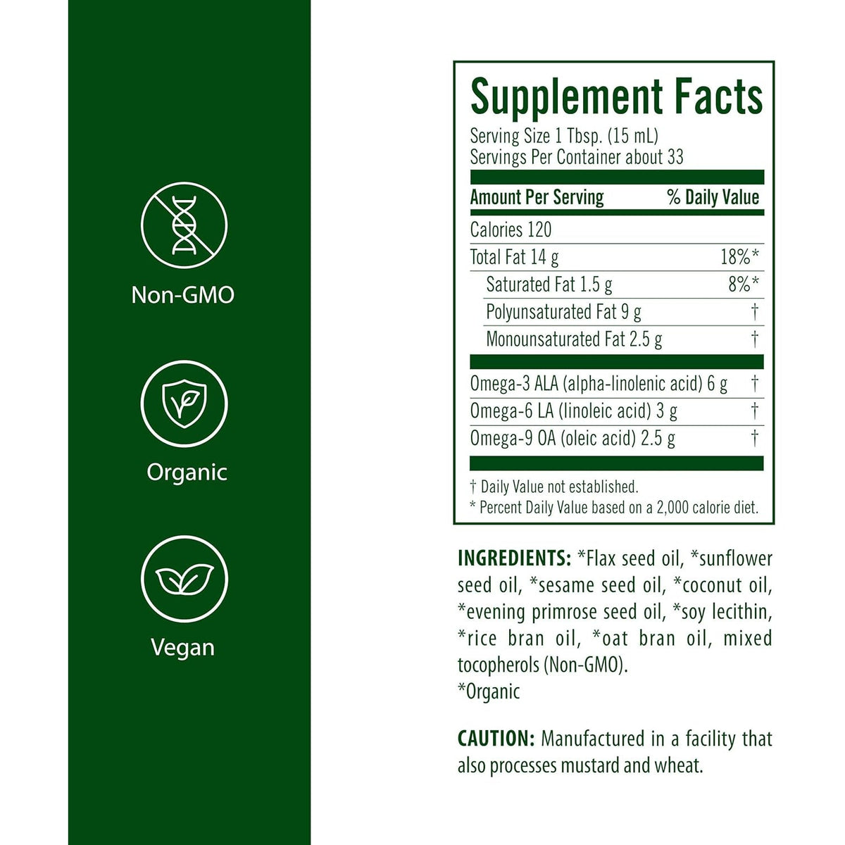 Flora - Udo'S Choice Omega 369 Oil Blend, Made with Organic Flax, Sesame & Sunflower Seed Oils, Plant-Based Vegan Omega Fatty Acids, Based on Ideal 2:1:1 Ratio, 17-Fl, Oz. Glass Bottle