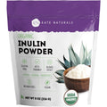 Kate Naturals Inulin Powder Organic from Blue Agave (8Oz) Soluble Prebiotic Fiber for Coffee, Yogurt & Smoothies