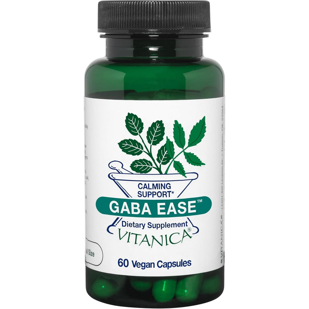 Vitanica, GABA Ease, Calming Support, Vegan, 60 Capsules