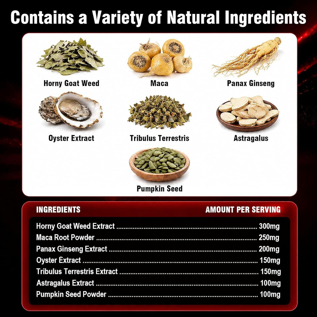 Umanu Fast-Acting Male Enhancing Supplement – Boost Blood Flow, Gain Drive, Size (Length + Girth), Increase Stamina – Made with Maca, Epimedium & Other Natural Ingredients – 3Rd Party Tested