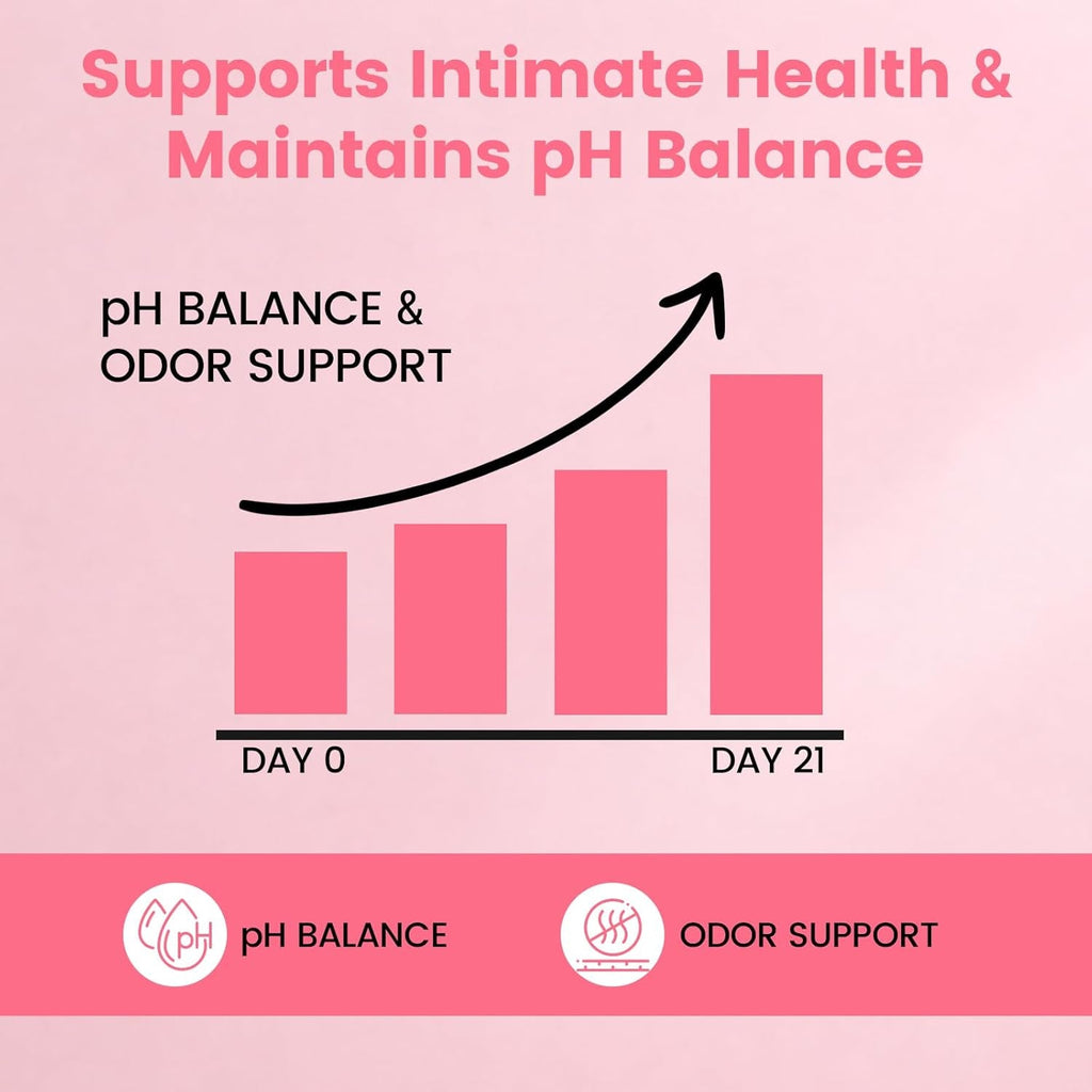 Feminine Balance Gummies for Women, Premium Hawaiian Pineapple Gummies with Vitamin C – Supports Women Ph Balance, Healthy Odor, Flora, Immune & Vaginal Health – Vegan, Gluten-Free, 60 Count