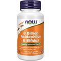 NOW Foods Supplements, 8 Billion Acidophilus & Bifidus, Dairy, Soy and Gluten Free, Strain Verified, 120 Veg Capsules