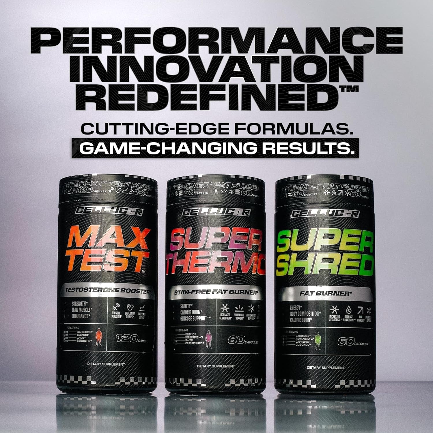 Cellucor Super Thermo™ Stim-Free Fat Burner | Thermogenic, Appetite, and Glucose Support | 60 Capsules