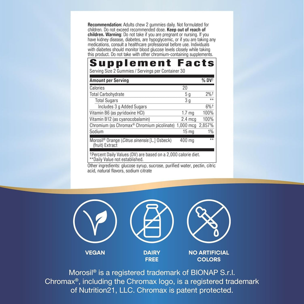 Nature'S Way Weight Manager Gummy, Helps Manage Cravings & Promotes Abdominal Fat Loss*(1), with Clinically Studied Ingredients, Vitamins B6 & B12, Strawberry Flavored, 60 Gummies