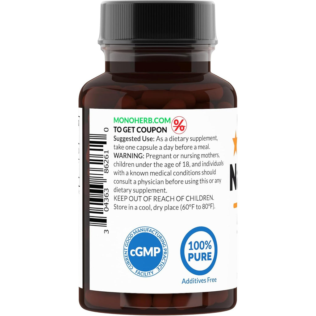 MONOHERB Naringin 500 Mg - 90 Veg Capsules - 90 Servings