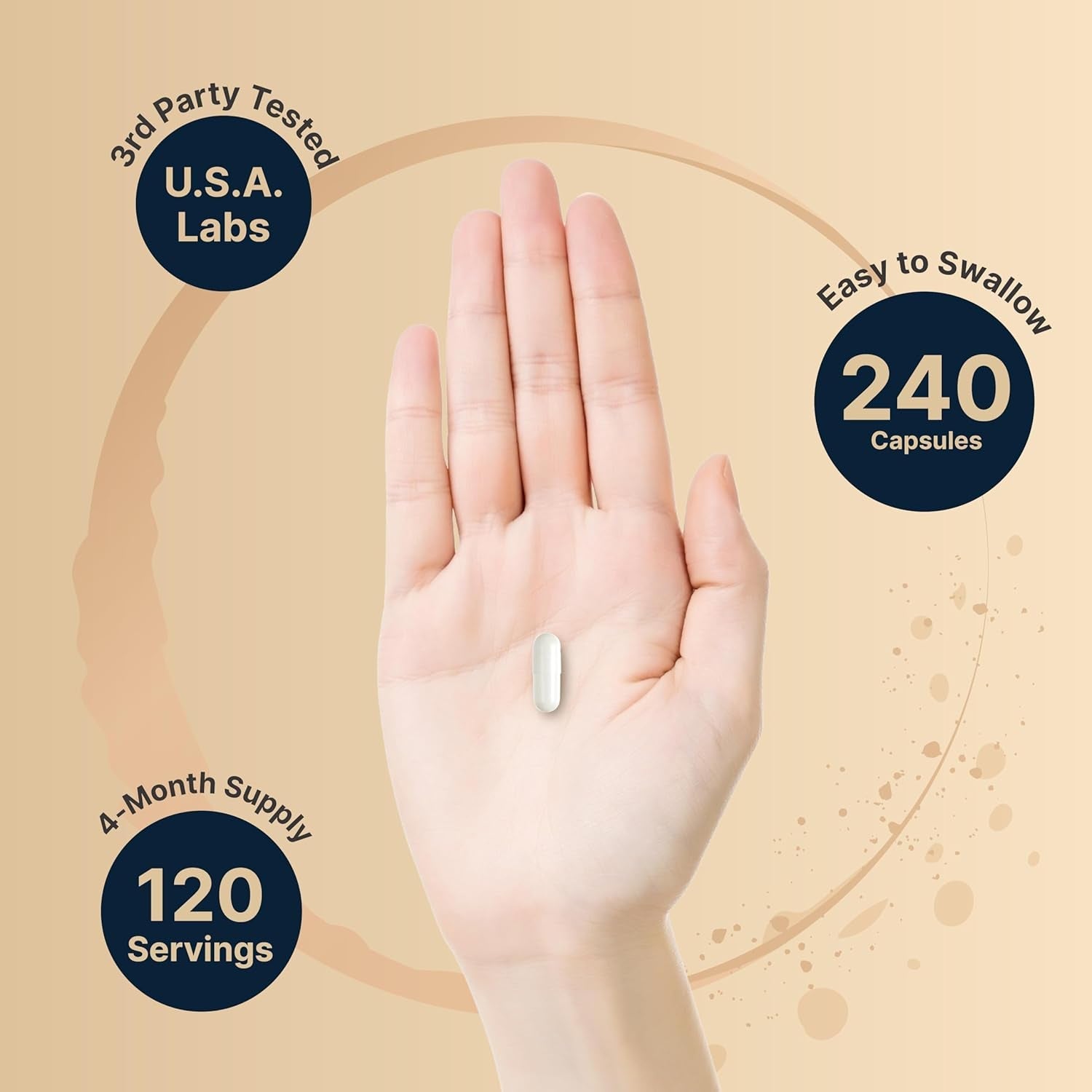 Naturebell Pregnenolone 100Mg, 240 Capsules | 99% Purity, Micronized Grade for Higher Absorption, Plant Based – Natural Precursor, Brain, & Immune Health Supplement – Non-Gmo, Soy Free
