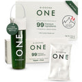 BIOGENA ONE All-In-One Super Greens Powder - 30 Travel Packs + Shaker - Supports Energy Metabolism & Immune Function**- 99 Nutrients with Probiotics, Vitamins & Coq10 - No Added Sugar - Apple-Kiwi