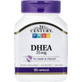 21St Century DHEA 25 Mg Capsules (90 Count), Hormone Balance Dietary Supplements, DHEA Supplement for Women & Men Gluten-Free, Non-Gmo, No Added Preservatives or Artificial Flavors