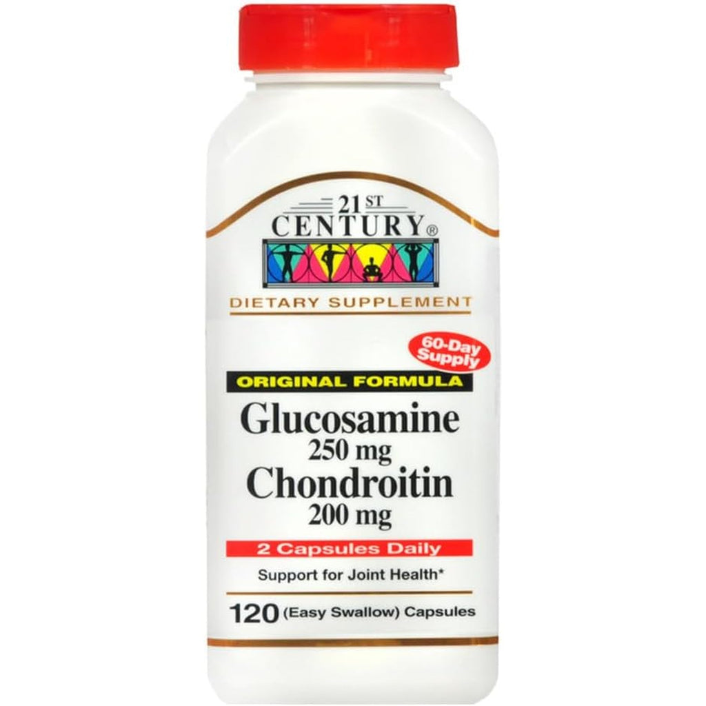 21St Century Glucosamine 250 Mg and Chondroitin 200 Mg Capsules, 120 Count