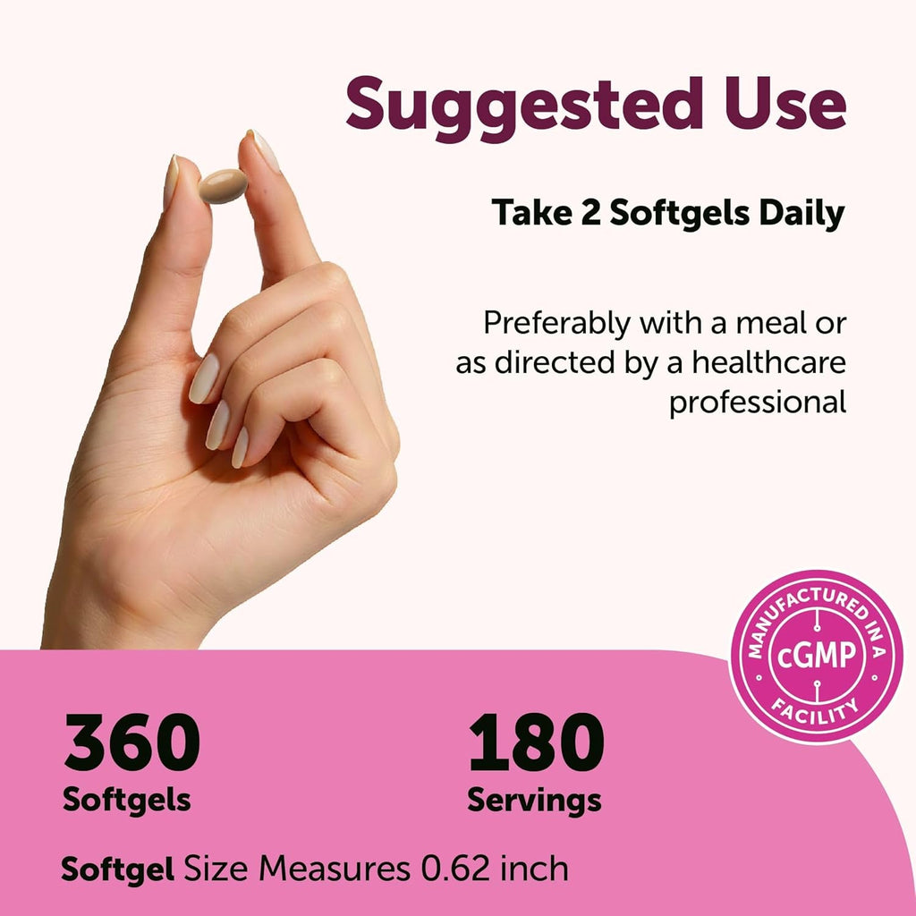 Micro Ingredients Fenugreek with Sunflower Lecithin, 360 Softgels, 6 Month Supply | Fenugreek Seed Extract for Breastfeeding & Lactation Support* | Made with Coconut Oil | Non-Gmo