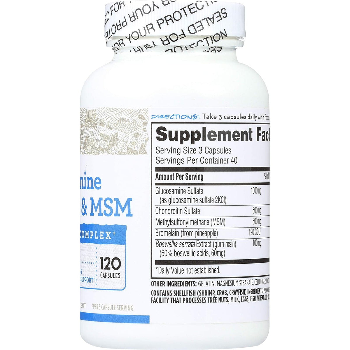 365 by Whole Foods Market, Glucosamine Chondroitin & MSM, 120 Ct