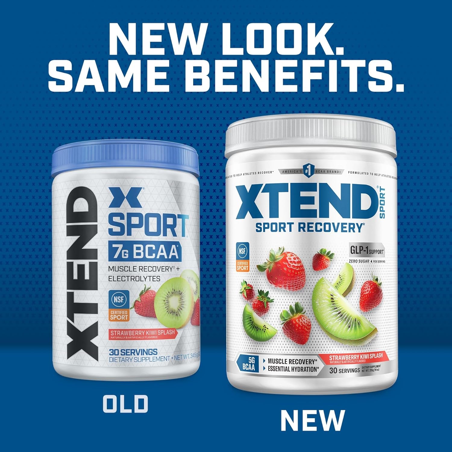 Xtend Scivation Sport BCAA Powder Strawberry Kiwi Splash - Electrolyte Powder for Recovery & Hydration with Amino Acids - 30 Servings