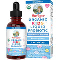 MARYRUTH'S Organics Kids Probiotic Liquid Drops | USDA Organic Probiotics for Digestive Health | Ages 4+ Gut Health & Immune Support Supplement | Overall Health | Vegan | Non-Gmo | 1 Fl Oz