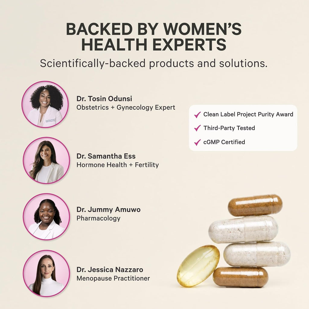 Pink Stork Beef Organ Supplement for Women | Grass-Fed Beef Liver Capsules with Iron, B12, Coq10, Vitamin a | Primal Multivitamin for Hormone + Energy Support | Clean Label Award Winner | 60 Capsules