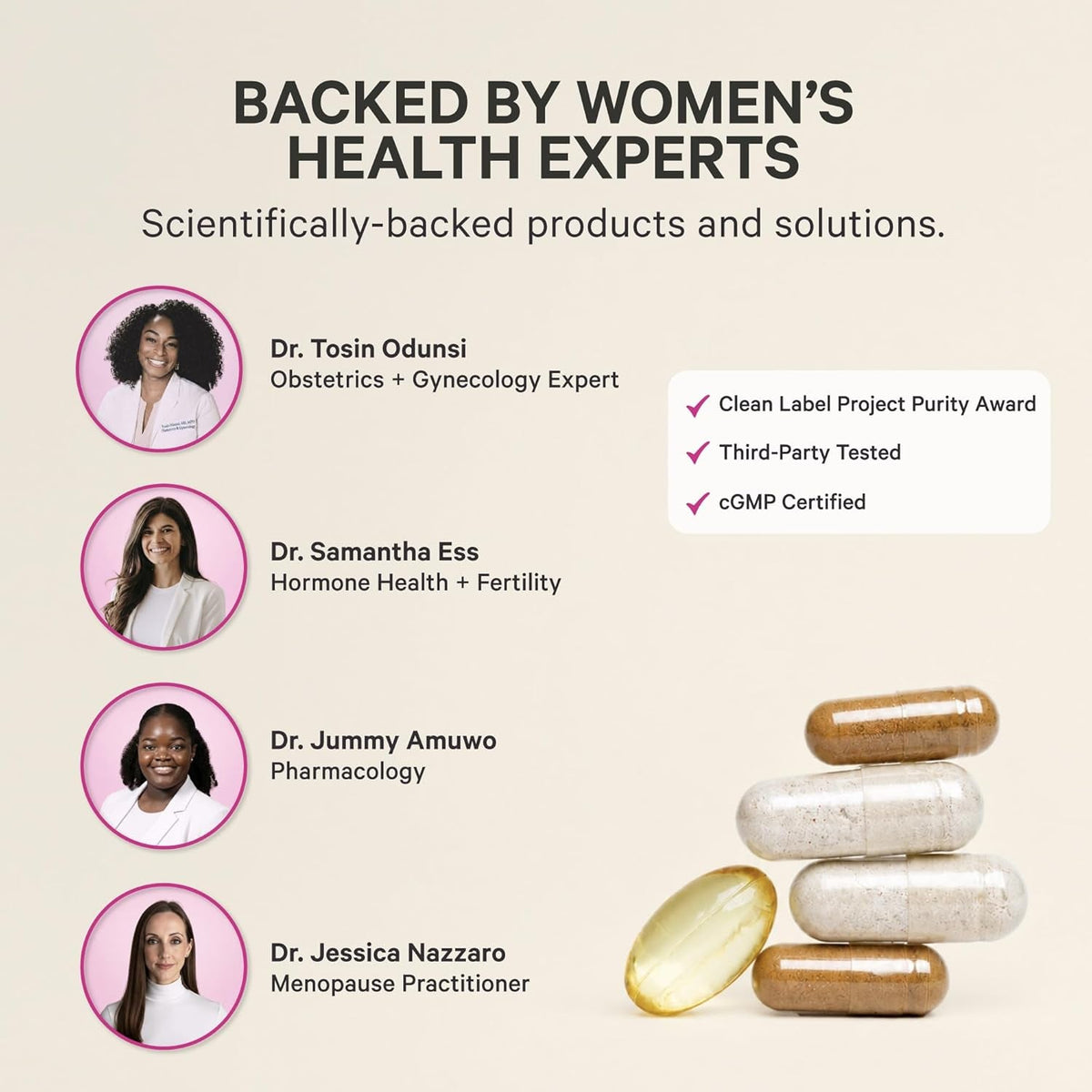 Pink Stork Beef Organ Supplement for Women | Grass-Fed Beef Liver Capsules with Iron, B12, Coq10, Vitamin a | Primal Multivitamin for Hormone + Energy Support | Clean Label Award Winner | 60 Capsules