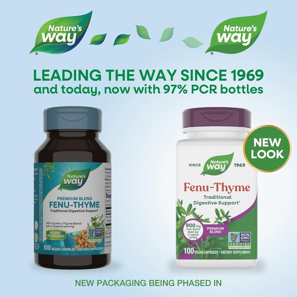 Nature'S Way Premium Blend Fenu-Thyme, 900 Mg per Serving, 100 Vcaps