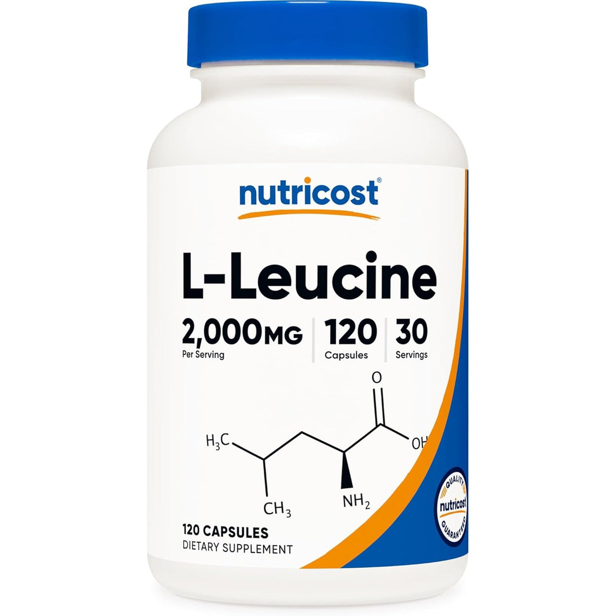Nutricost L-Leucine 2,000Mg, 120 Vegetarian Capsules, Non-Gmo, Gluten Free, 30 Servings