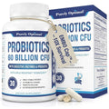 Purely Optimal Probiotics for Digestive Health, 60 Billion CFU – Delayed-Release with Digestive Enzymes & Organic Prebiotics – Bloating, Immune & Energy Support, 30 Caps