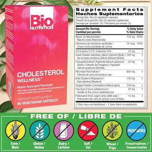 Bio Nutrition Cholesterol Wellness, 60 Capsules