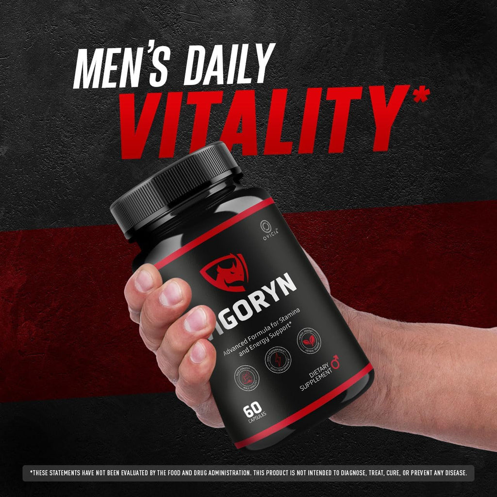 Vigoryn Capsules - Official Vigoryn Pills Advanced Premium Formula Support Maximum Strength, All Natural Ingredients Vitamins for Overall Health & Wellness Reviews, 60 Capsules for 1 Month