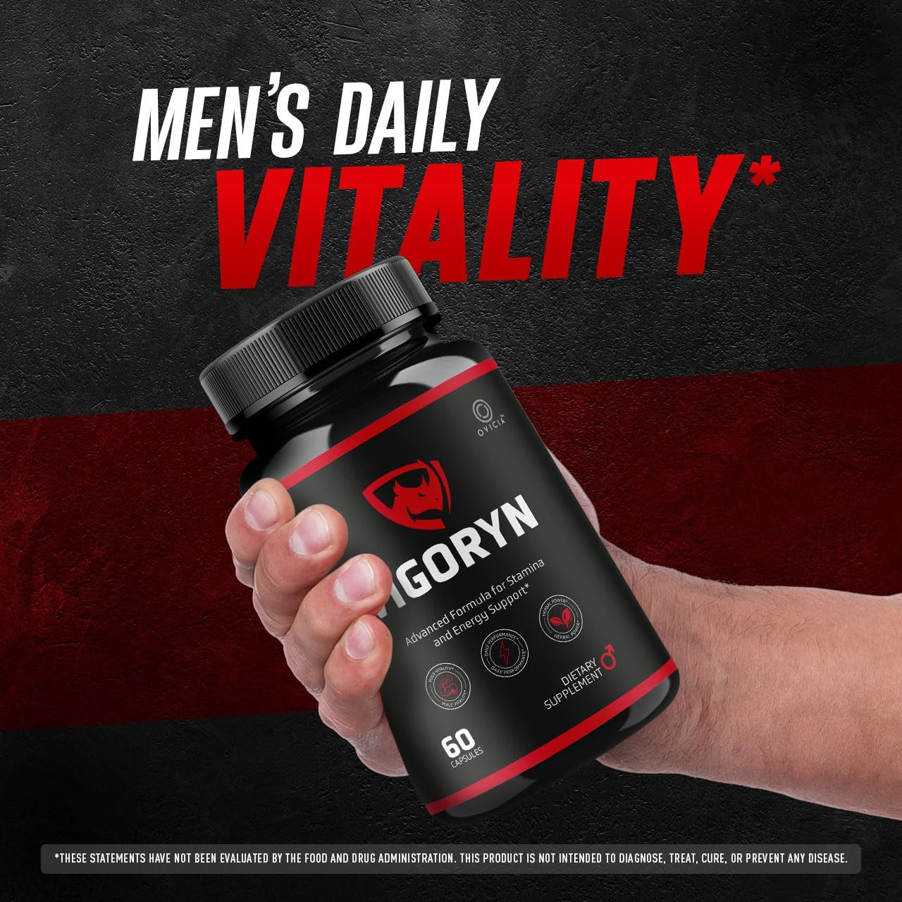 Vigoryn Capsules - Official Vigoryn Pills Advanced Premium Formula Support Maximum Strength, All Natural Ingredients Vitamins for Overall Health & Wellness Reviews, 60 Capsules for 1 Month