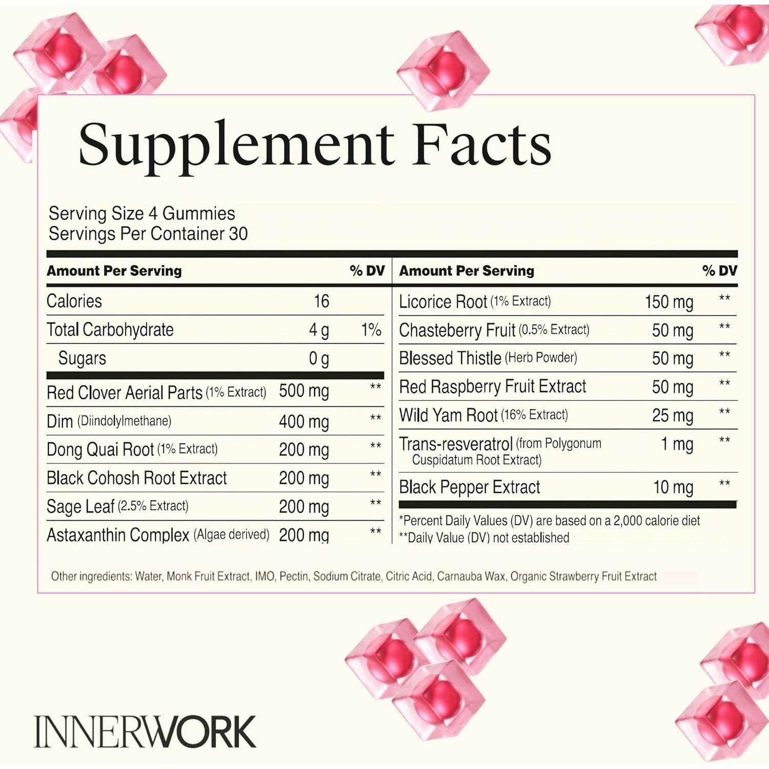 Menopause Gummies for Women – Hormone Balance Gummies with DIM, Black Cohosh, Red Clover, Chasteberry & Dong Quai – PMS & Perimenopause Support – Sugar Free Vegan Women’S Health Supplements,120 Count