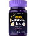 Carlyle Kids Melatonin 1Mg | 120 Chewable Tablets | Fruit Flavor | Vegetarian Supplement | Non-Gmo, Gluten Free Formula