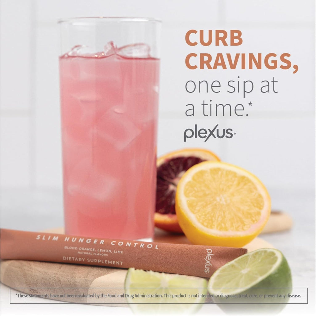 Plexus Slim Hunger Control | 30 Packets | Dietary Supplement & Glucose Metabolism Support | Vegan, Gluten Free | Health Drinks
