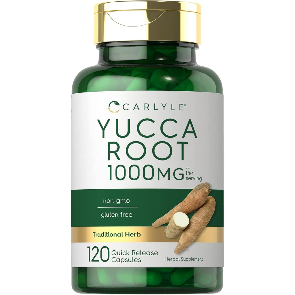 Carlyle Yucca Root Extract | 120 Capsules | Herbal Supplement | Non GMO and Gluten Free