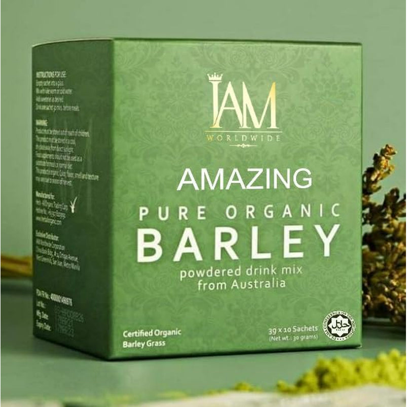IAM Amazing Pure Organic Barley Powder Drink Barley Green Natural Blend