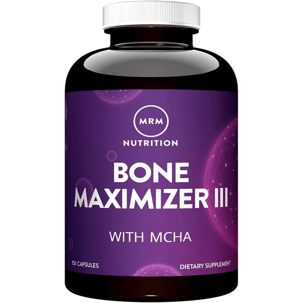 MRM Nutrition Bone Maximizer III - Supplement for Women & Men- New Zealand MCHA Calcium with Vitamin D3 and Vitamin K2 MK-7, High Potency Bone Health Formula with Magnesium and Zinc - 50 Servings