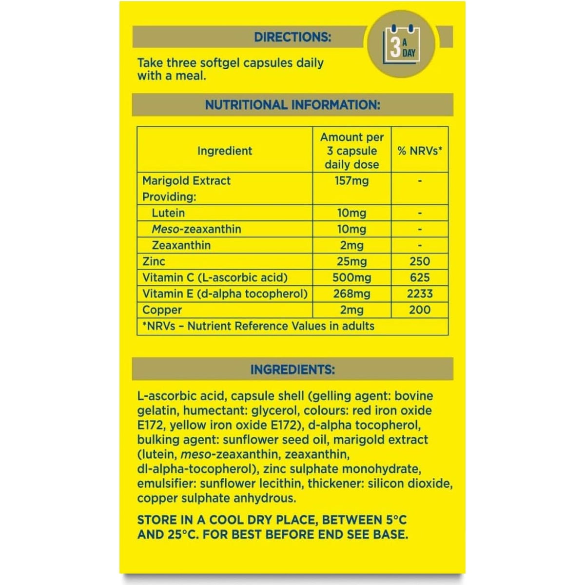 Macu Shield Gold Food Supplement - Pack of 90 Capsules