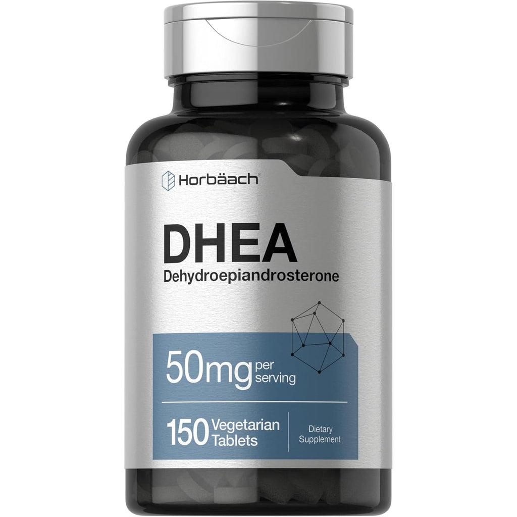 Horbäach DHEA 50Mg | 150 Tablets | Non-Gmo, Gluten Free Supplement