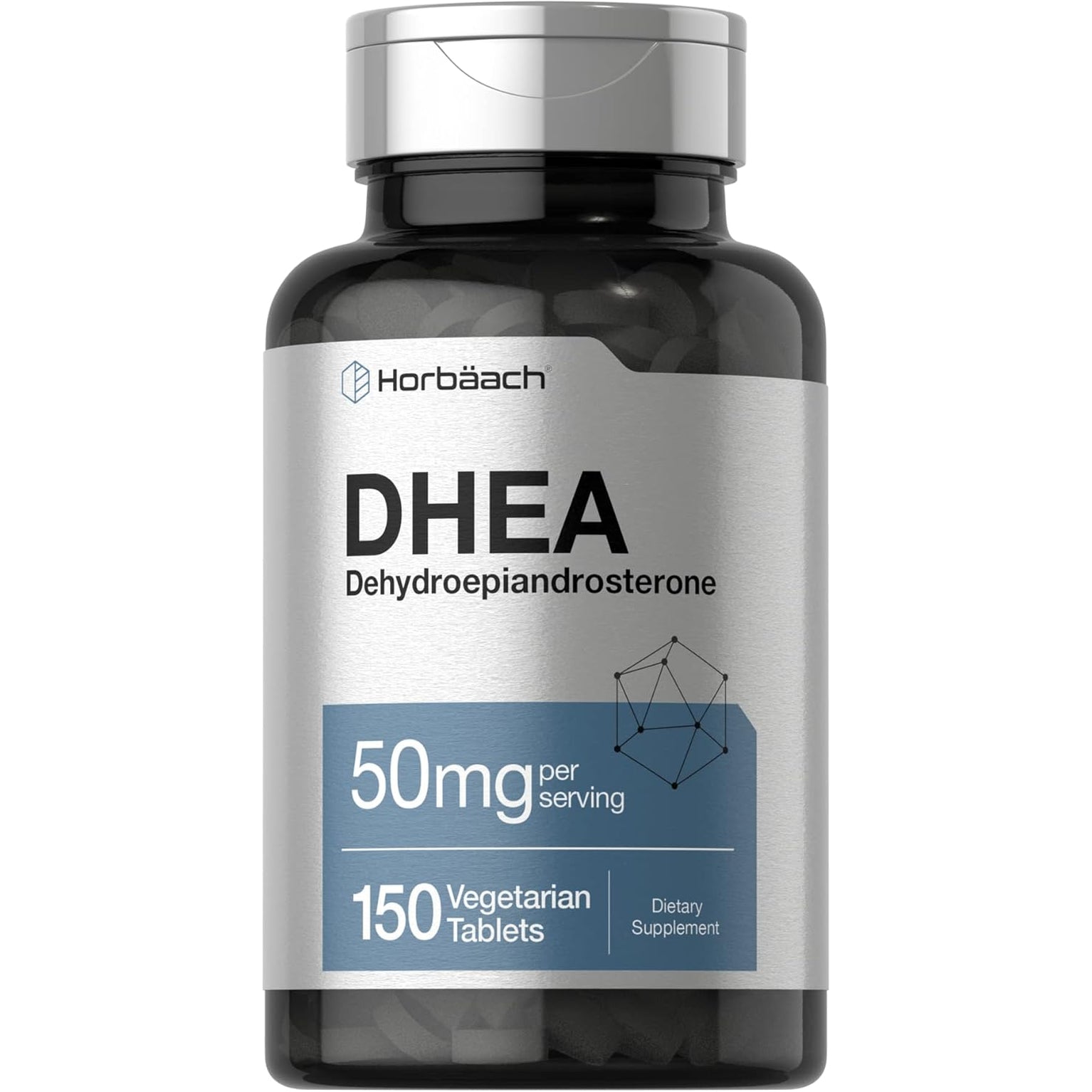 Horbäach DHEA 50Mg | 150 Tablets | Non-Gmo, Gluten Free Supplement
