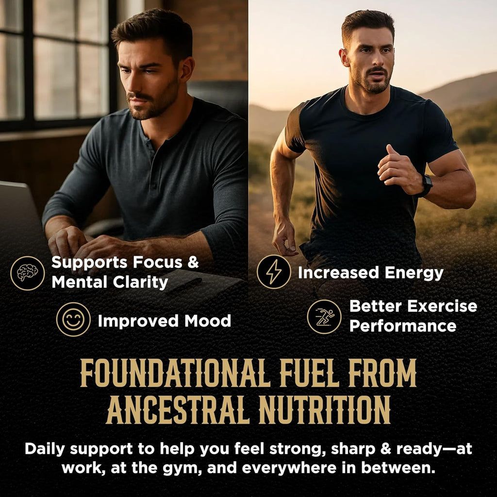 Beef Organ Supplement for Men & Women - PRIMUS Grass Fed Beef Liver Capsules with Heart, Primal Ancestral Blend 5 Organ Meat Supplements, Viking Energy Complex, Bioperine for Absorption, 180 Pills
