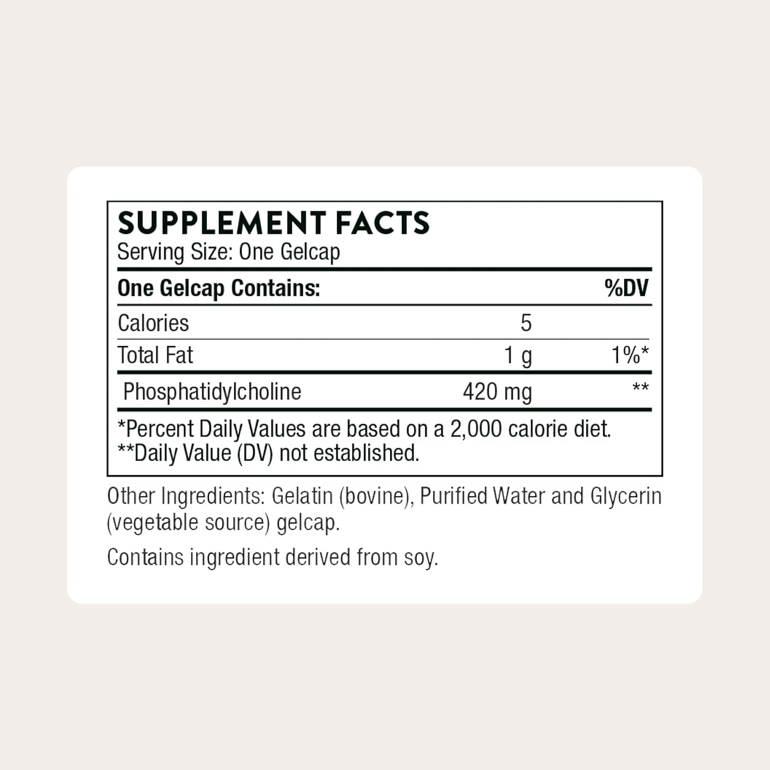 THORNE - Phosphatidyl Choline - Phospholipid Complex for Liver Support, Cholesterol Metabolism & Healthy Bile* - Third-Party Certified - Gluten & Dairy-Free - 60 Softgels