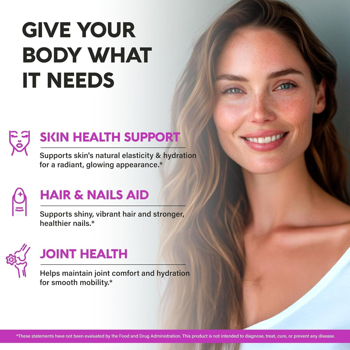 Multi Collagen Peptides - Hydrolyzed Types I, II, III, V & X - Collagen Supplement for Women 1300Mg - W/ Hyaluronic Acid, Vitamins C & E - Skin, Hair, Nails & Joint Support - Lab Tested - 120 Capsules