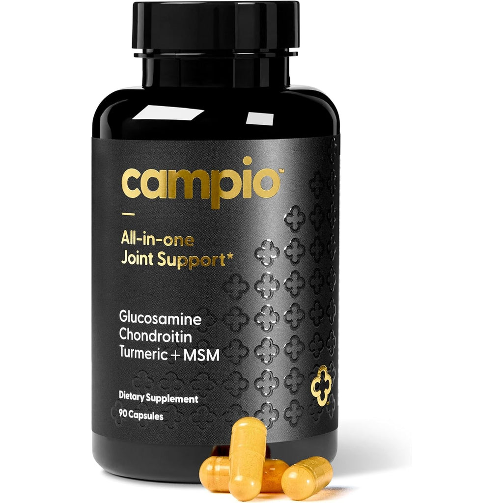 All-In-1 Joint Support Supplement: Glucosamine 1500Mg Chondroitin MSM Turmeric Hyaluronic Acid Boswellia Ginger Bamboo Bioperine Supports Joints, Bones, Back, Knees & Hands Flexibility 90 Count