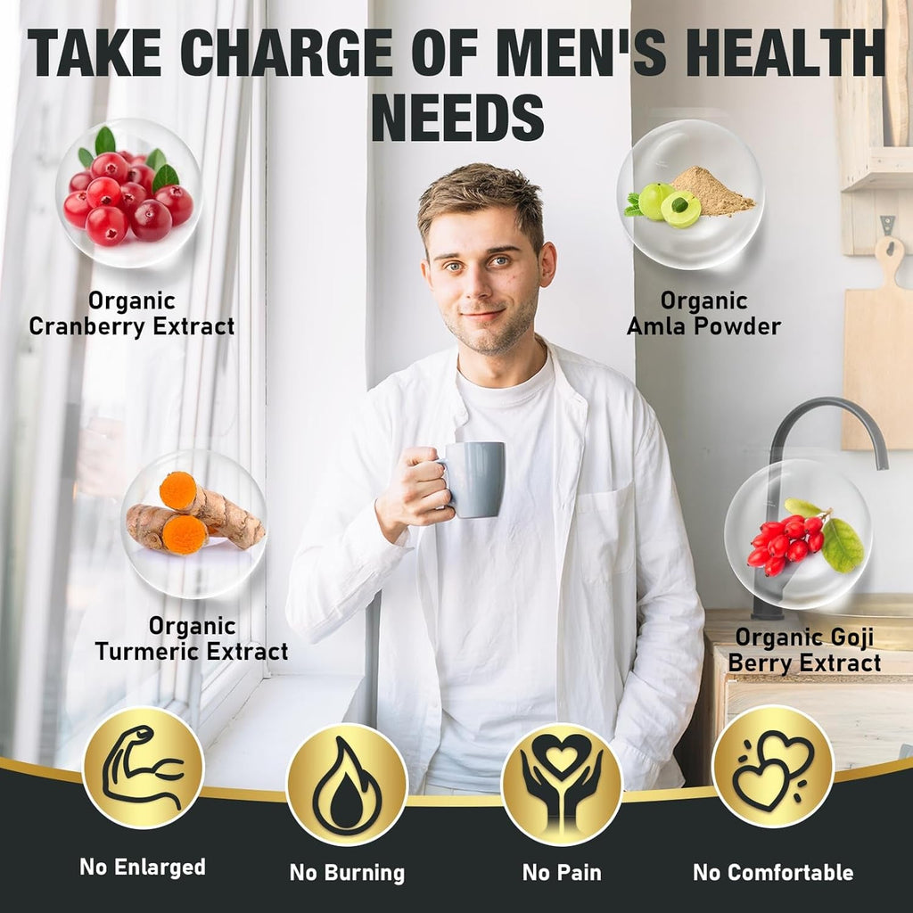 Probiotics for Men 500 Billion CFU, 16 in 1 Advanced Mens Probiotics for Digestive Health, Lmmune & Metabolism, Prostate & Urinary, Gut Health - Men'S Probiotic with Turmeric, Cranberry, Goji, 60 Caps