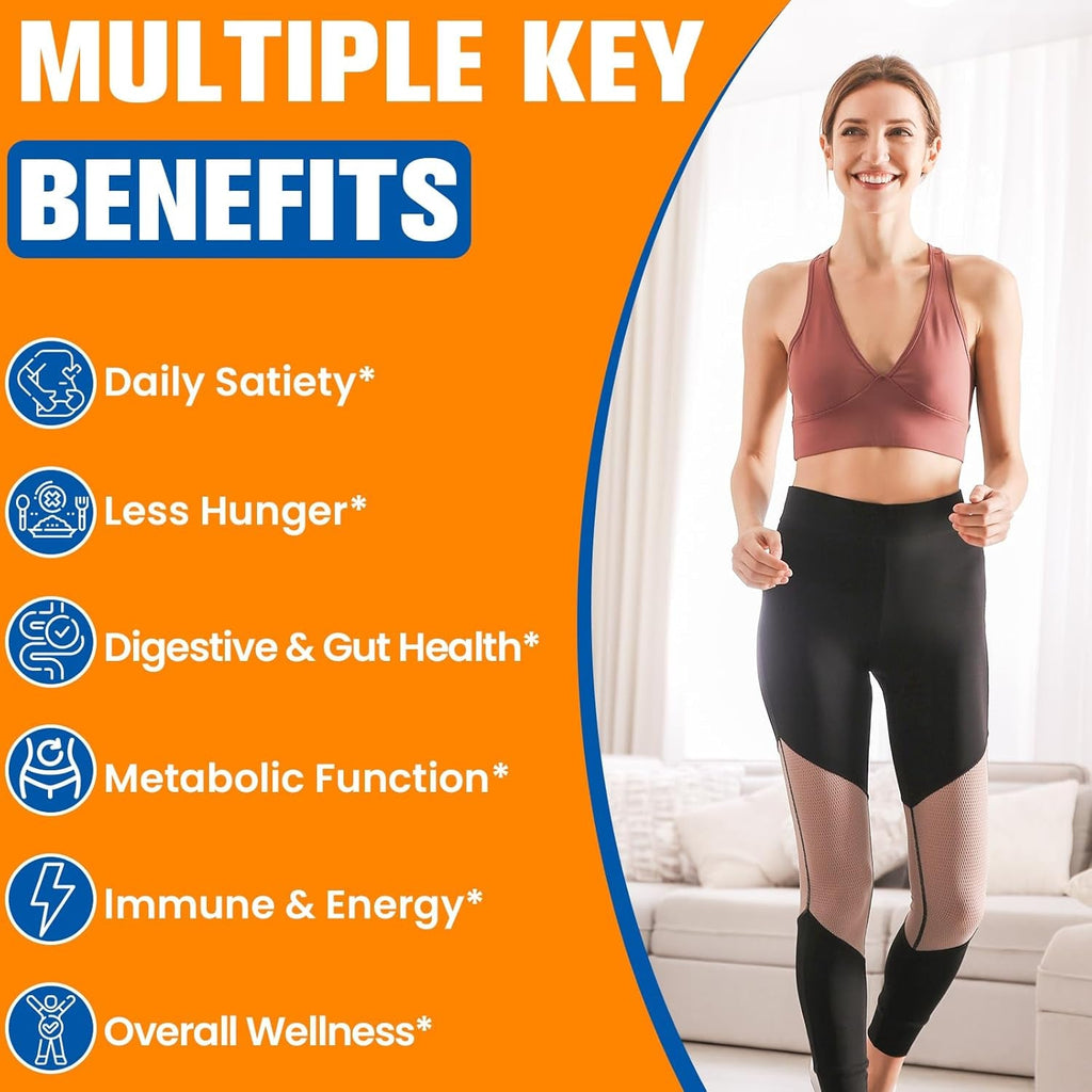 GLP-1 Supplement for Women, 3X Targeted Formula, Gentle on the Stomach, GLP-1 with Akkermansia Probiotic, Berberine HCI & Chicory Inulin, Natural GLP1 for Digestion & Gut Health - Vegan, 60 Capsules