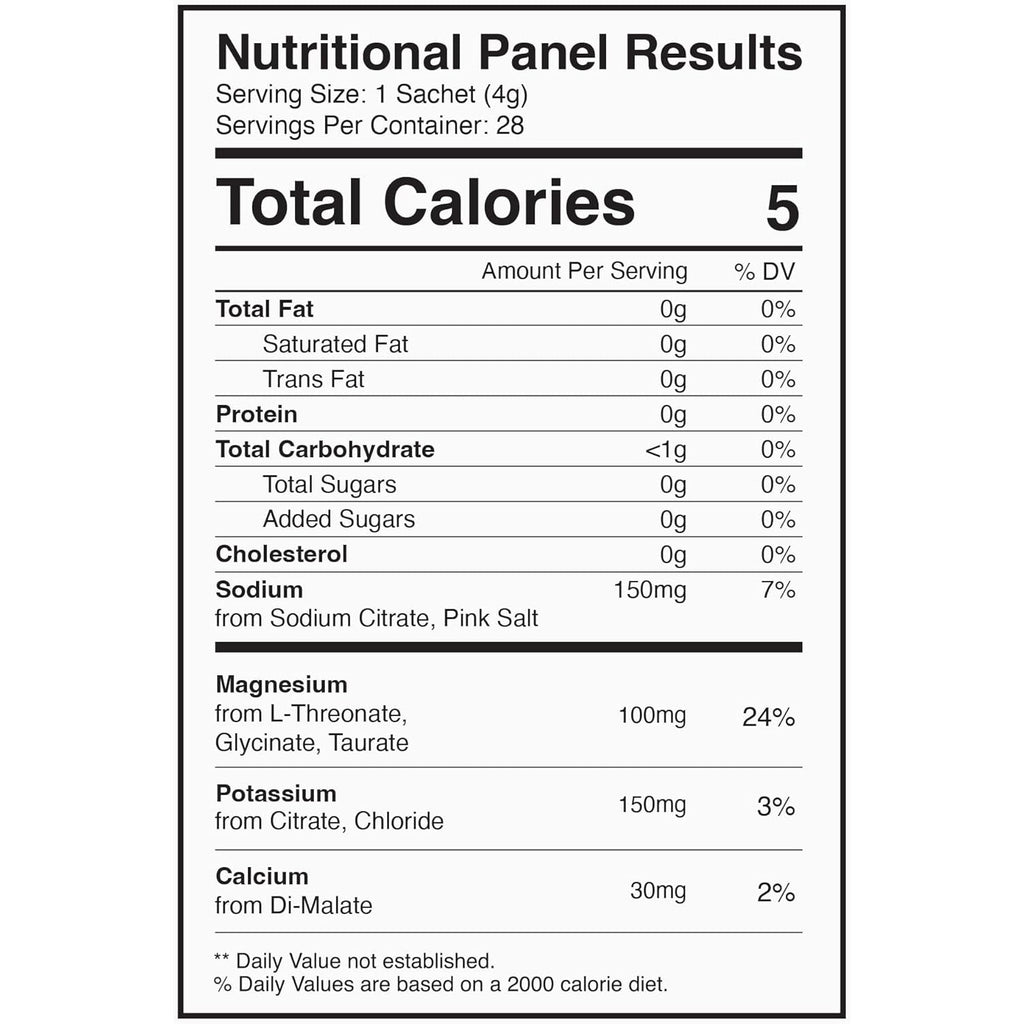 PIQUE RE Fountain Calming Electrolyte Powder - Hydration Powder Packets with Triple Biomaxed™ Magnesium for Rest, Recovery and Cognitive Support - No Added Sugar - 28 Single Serve Sticks (Pack of 1)